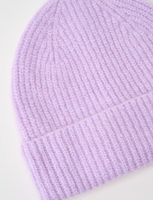 Boston + Bailey Rib Beanie, Lavender product photo View 02 L