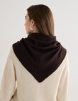 Boston + Bailey Triangle Scarf, Chocolate product photo View 02 S