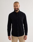 Gasoline Cord Long Sleeve Shirt, Black product photo