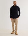 Gasoline Cord Long Sleeve Shirt, Black product photo View 03 S