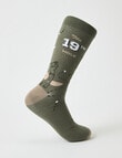 The 19th Hole Viscose Rayon from Bamboo Crew Sock, Green product photo