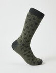 Card Suits Viscose Rayon from Bamboo Crew Sock, Green product photo