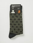 Card Suits Viscose Rayon from Bamboo Crew Sock, Green product photo View 02 S