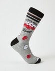 That's How I Roll Viscose Rayon from Bamboo Crew Sock, Grey product photo
