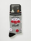 That's How I Roll Viscose Rayon from Bamboo Crew Sock, Grey product photo View 02 S
