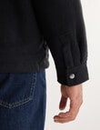 Gasoline Wool Blend Jacket, Black product photo View 06 S