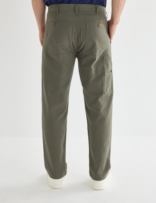 Gasoline Carpenter Straight Leg Pant, Khaki product photo View 02 L