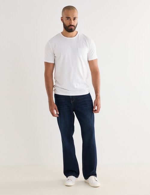 Gasoline Straight Leg Jean, Indigo product photo View 03 L