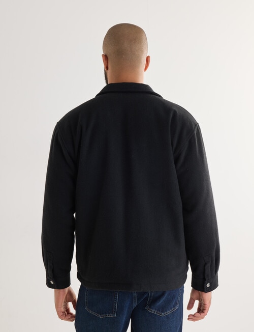 Gasoline Wool Blend Jacket, Black product photo View 02 L