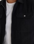 Gasoline Wool Blend Jacket, Black product photo View 04 S
