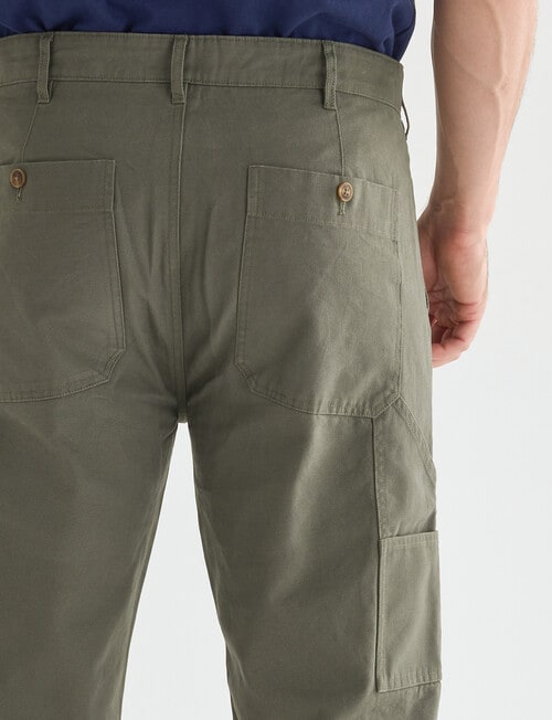 Gasoline Carpenter Straight Leg Pant, Khaki product photo View 05 L