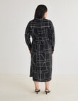 Studio Curve Shirt Dress, Black & White product photo View 02 S