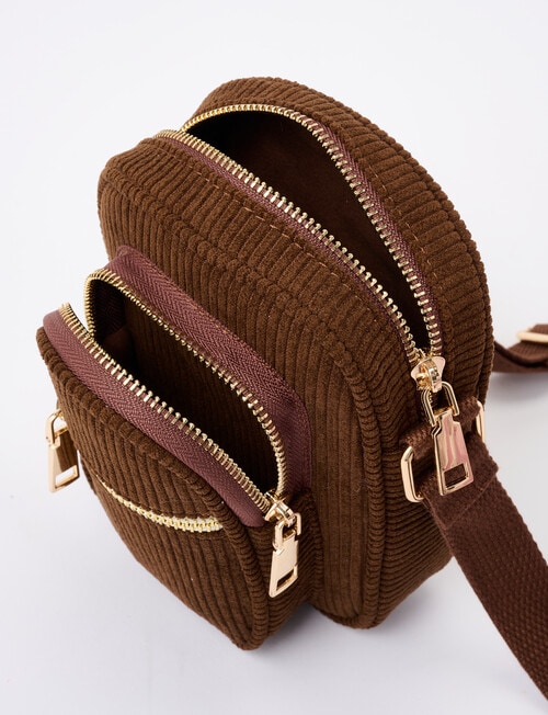 Zest Cord Maisie Bag, Chocolate product photo View 06 L