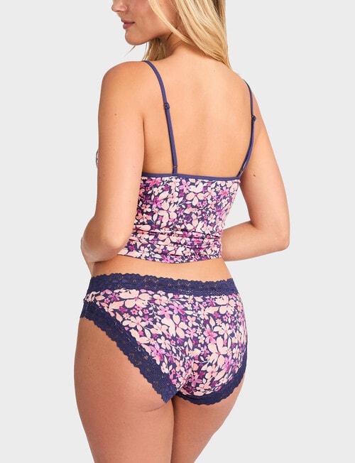 Jockey Parisienne Cotton Bikini Brief, Fiesta Floral product photo View 02 L