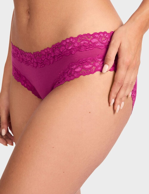 Jockey Parisienne Cotton Bikini Brief, 3-Pack, Paisley product photo View 04 L