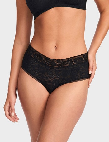 Jockey Lacette Full Brief, Black product photo
