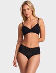 Jockey Lacette Full Brief, Black product photo View 03 S