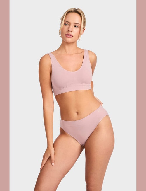 Jockey Skimmies Smooth Hi -ut Brief, Deauville Mauve product photo View 03 L