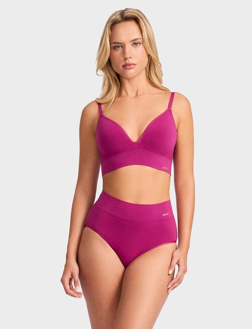 Jockey Skimmies Modal Full Brief, Boysenberry product photo View 03 L
