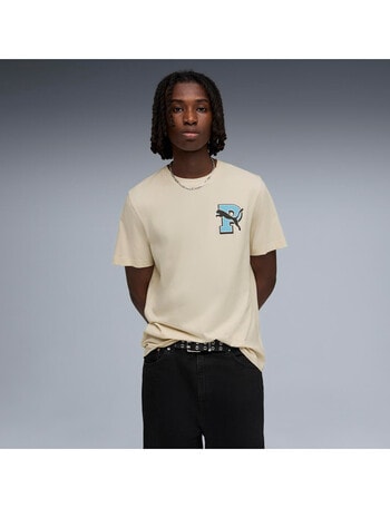 Puma Varsity Graphic Tee, White product photo