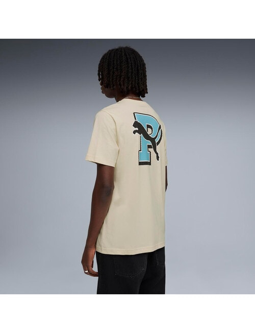 Puma Varsity Graphic Tee, White product photo View 02 L