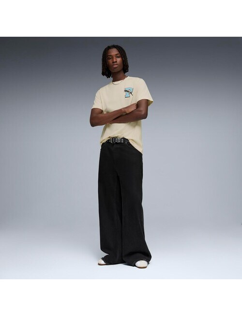 Puma Varsity Graphic Tee, White product photo View 03 L