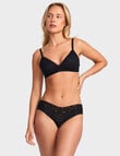 Jockey Lacette Bikini Brief, Black product photo View 03 S