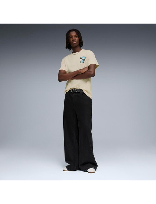 Puma Varsity Graphic Tee, White product photo View 03 L