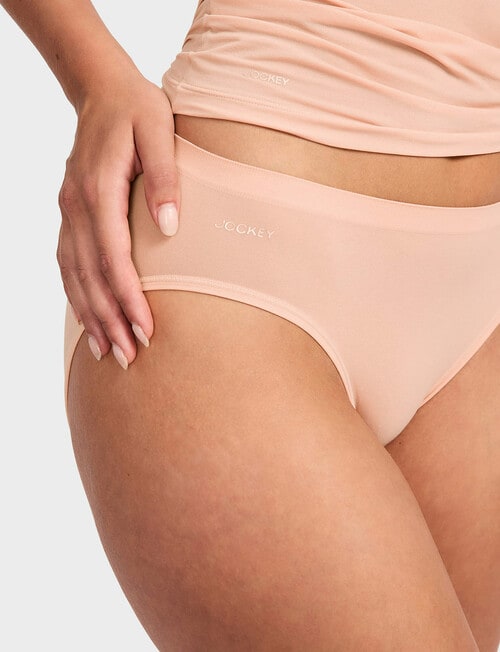Jockey End Stretch Bikini Brief, Sweet Taffy product photo View 06 L