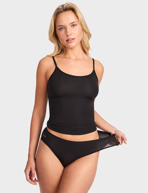Jockey End Stretch Bikini Brief, Black product photo View 03 L