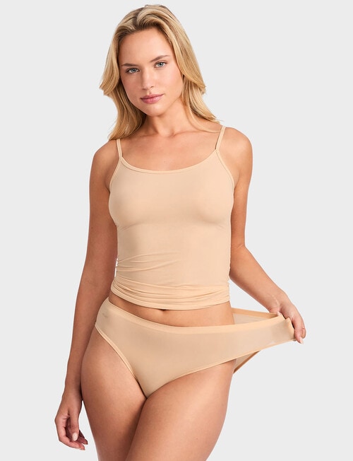 Jockey End Stretch Bikini Brief, Toasted Almond product photo View 03 L
