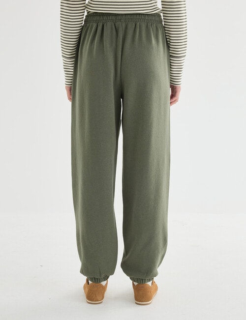 Zest Lounge Brushed Jogger, Beetle Green product photo View 02 L
