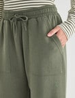 Zest Lounge Brushed Jogger, Beetle Green product photo View 04 S