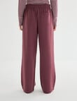 Zest Lounge Brushed Wide Leg Pant, Cherry product photo View 02 S