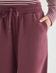 Zest Lounge Brushed Wide Leg Pant, Cherry product photo View 04 S