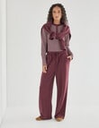 Zest Lounge Brushed Wide Leg Pant, Cherry product photo View 05 S