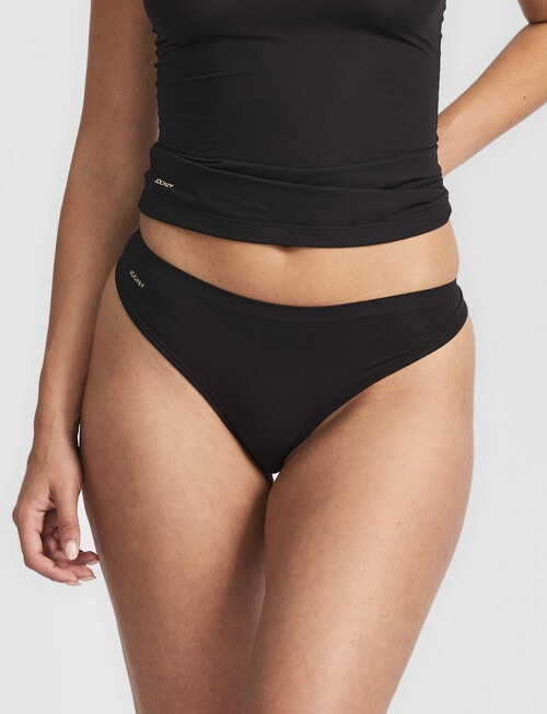 Jockey End Stretch Gee Brief, Black product photo