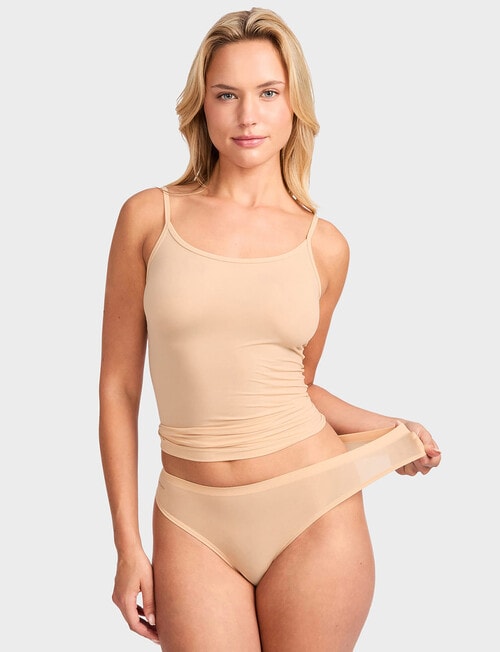 Jockey End Stretch Gee Brief, Toasted Almond product photo