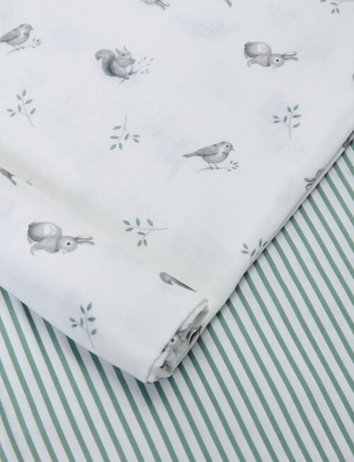 Little Bundle Muslin Wrap, 2-Pack, Garden Friends product photo View 02 L