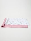 Little Bundle Muslin Wrap, 2-Pack, Blossom product photo