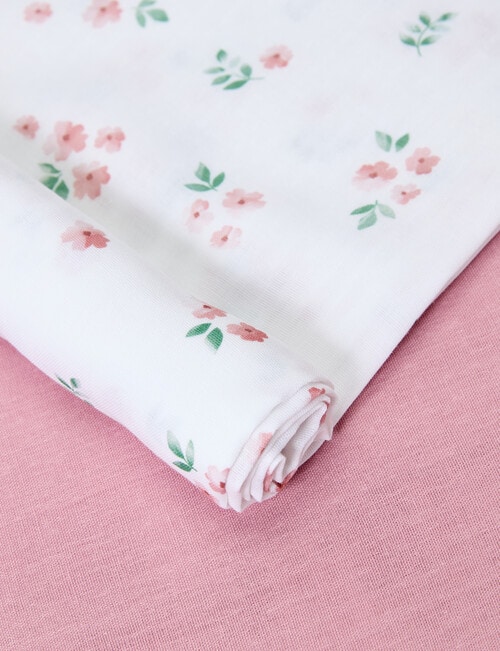 Little Bundle Muslin Wrap, 2-Pack, Blossom product photo View 02 L