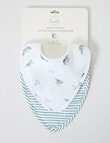 Little Bundle Muslin Dribble Bib, 2-Pack, Garden Friends product photo View 03 S