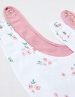 Little Bundle Muslin Dribble Bib, 2-Pack, Blossom product photo View 02 S