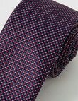 Laidlaw + Leeds Dobby Tie, Burgundy product photo View 02 S