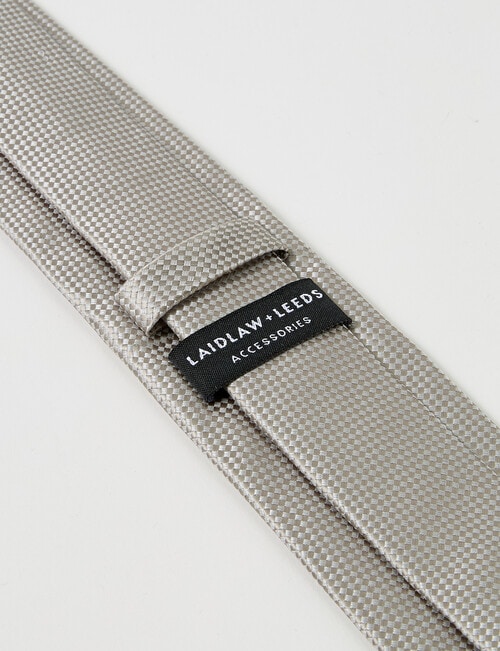 Laidlaw + Leeds Textured Tie, Beige product photo View 03 L