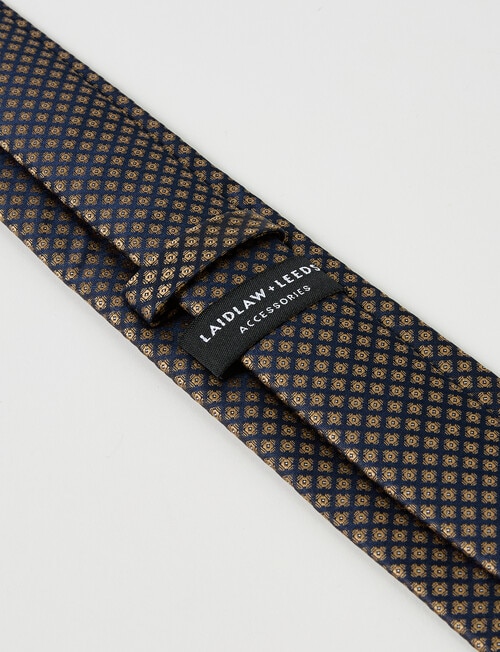 Laidlaw + Leeds Foulard Tie, Navy product photo View 03 L