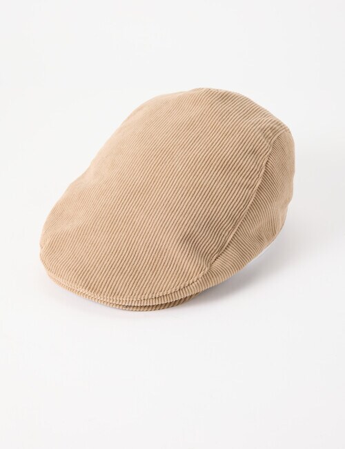 Laidlaw + Leeds Cord Drivers Cap, Tan product photo
