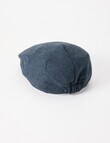 Laidlaw + Leeds Herringbone Drivers Cap, Navy product photo View 02 S