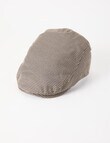 Laidlaw + Leeds Houndstooth Drivers Cap, Chocolate product photo