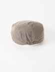 Laidlaw + Leeds Houndstooth Drivers Cap, Chocolate product photo View 02 S